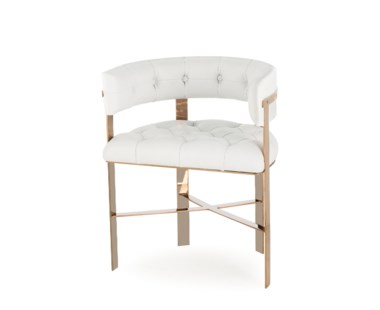 Art Dining Chair - White Leather (UK)